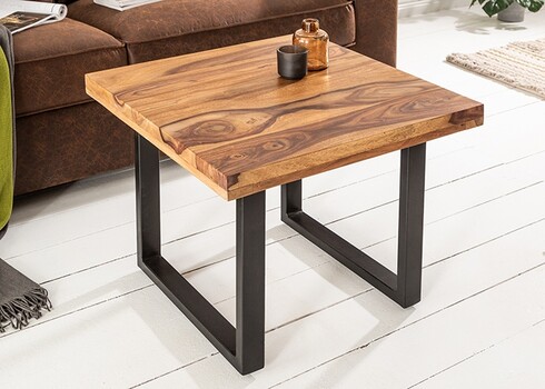 Diivanilaud IRON CRAFT sheesham, 60x60xH45 cm