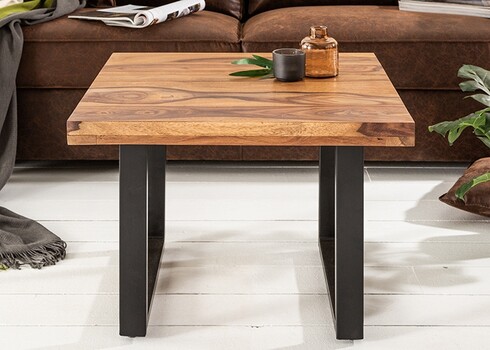 Diivanilaud IRON CRAFT sheesham, 60x60xH45 cm