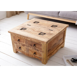 Diivanilaud IRON CRAFT mango, 70x70xH45 cm