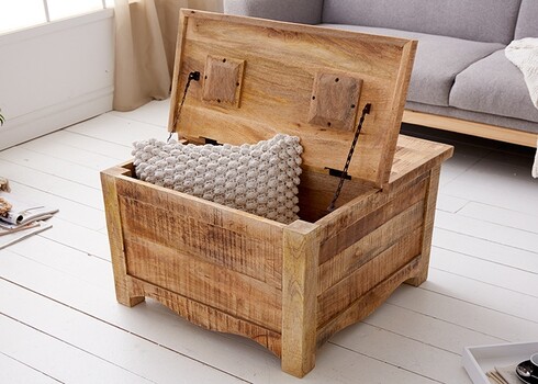 Diivanilaud IRON CRAFT mango, 70x70xH45 cm