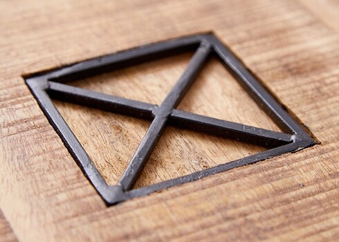 Diivanilaud IRON CRAFT mango, 70x70xH45 cm