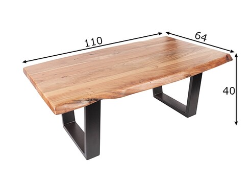 Diivanilaud MAMMUT helepruun, 110x60-64xH40 cm