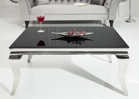 Diivanilaud MODERN BAROQUE must, 100x60xH45 cm