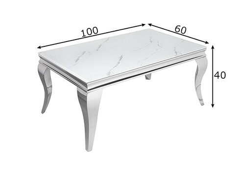 Diivanilaud MODERN BAROQUE marmor, 100x60xH45 cm