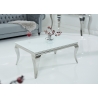 Diivanilaud MODERN BAROQUE valge, 100x60xH45 cm
