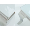 Diivanilaud MODERN BAROQUE valge, 100x60xH45 cm