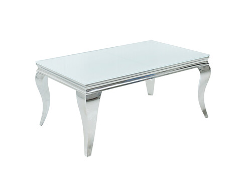 Diivanilaud MODERN BAROQUE valge, 100x60xH45 cm