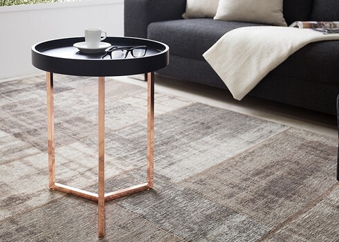Diivanilaud MODULAR must / vask, 40x40xH50 cm