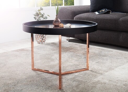 Diivanilaud MODULAR must / vask, 60x60xH45 cm