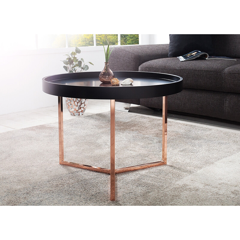 Diivanilaud MODULAR must / vask, 60x60xH45 cm