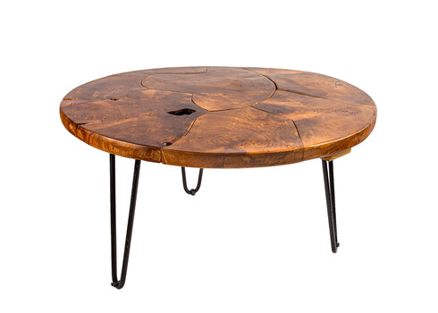 Diivanilaud MOSAIC tiigipuu, 70x70xH36 cm