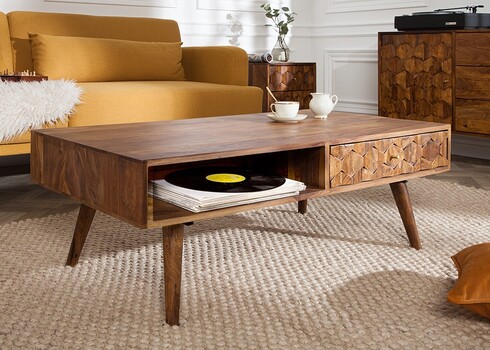 Diivanilaud MYSTIC LIVING sheesham, 110x60xH40 cm