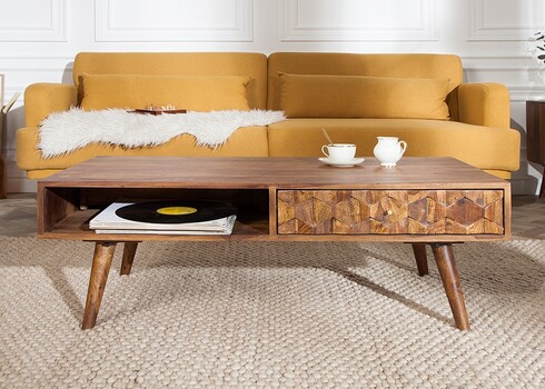 Diivanilaud MYSTIC LIVING sheesham, 110x60xH40 cm