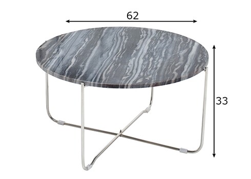 Diivanilaud NOBLE hall marmor, 62x62xH33 cm