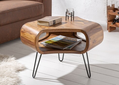 Diivanilaud ORGANIC LIVING sheesham, 60x60xH46 cm