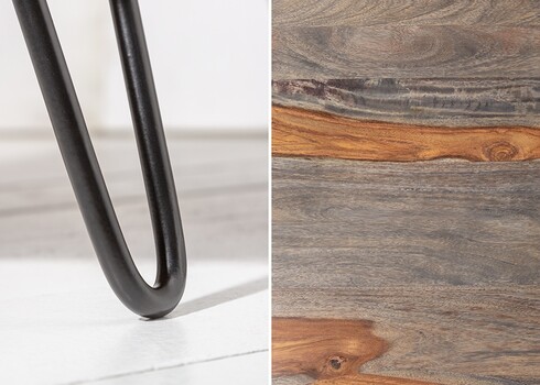 Diivanilaud ORGANIC LIVING sheesham / suitshall, 70x70xH38 cm