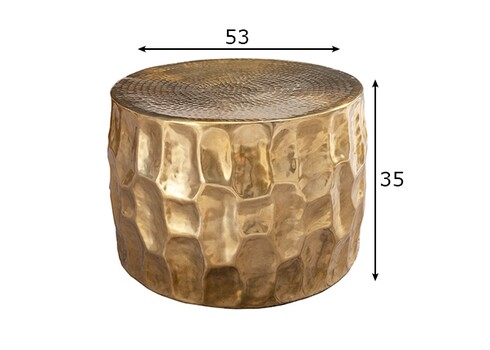 Diivanilaud ORIENT kuldne, 53x53xH35 cm