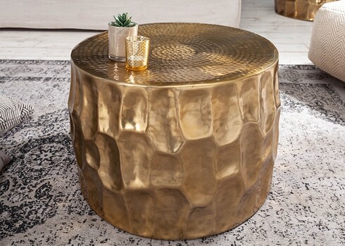 Diivanilaud ORIENT kuldne, 53x53xH35 cm