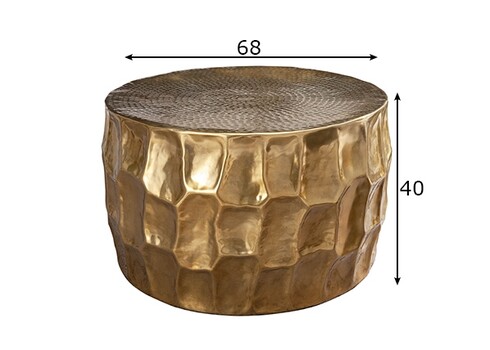 Diivanilaud ORIENT kuldne, 68x68xH40 cm