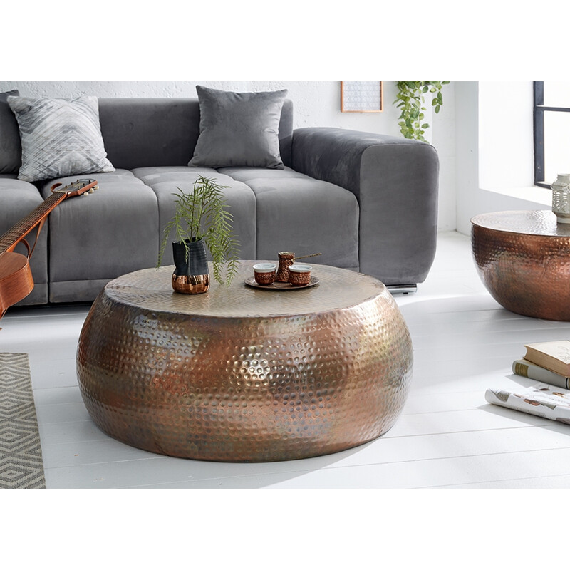 Diivanilaud ORIENT põletatud vask, 80x80xH30 cm