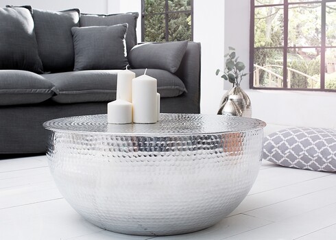 Diivanilaud ORIENT II hõbe, 60x60xH30 cm