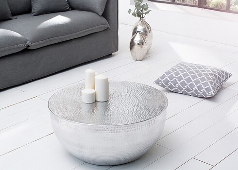 Diivanilaud ORIENT II hõbe, 60x60xH30 cm