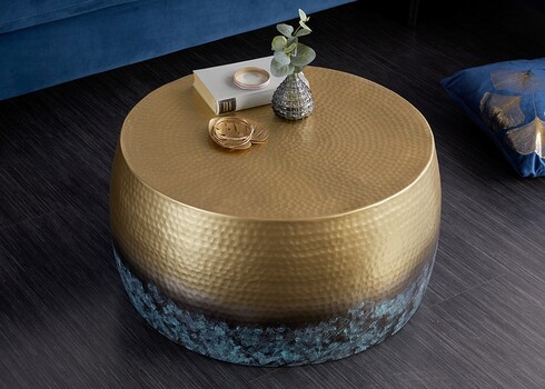 Diivanilaud ORIENT III põletatud kuld, 60x60xH31 cm