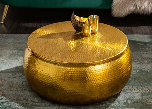 Diivanilaud ORIENT kuldne, 70x70xH30 cm