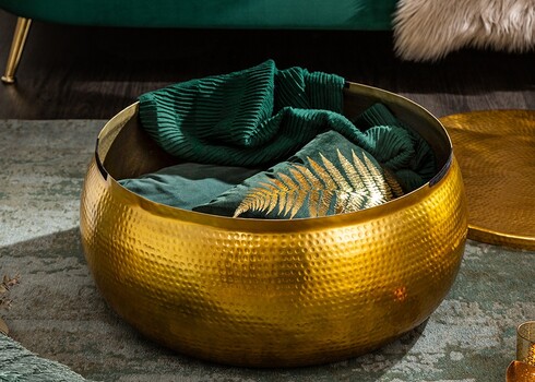 Diivanilaud ORIENT kuldne, 70x70xH30 cm