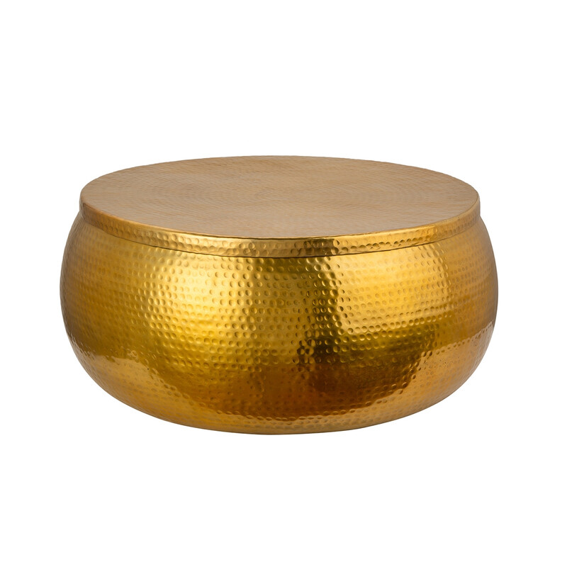 Diivanilaud ORIENT kuldne, 70x70xH30 cm