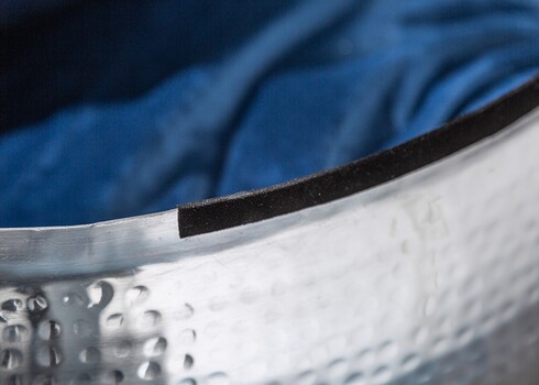 Diivanilaud ORIENT hõbe, 70x70xH30 cm