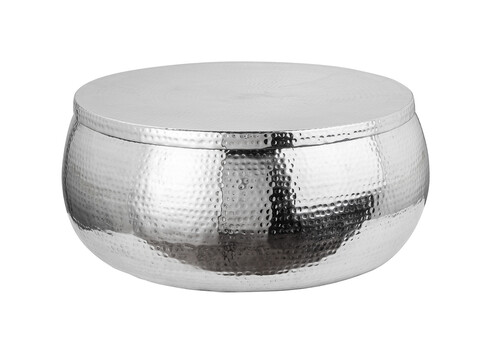 Diivanilaud ORIENT hõbe, 70x70xH30 cm