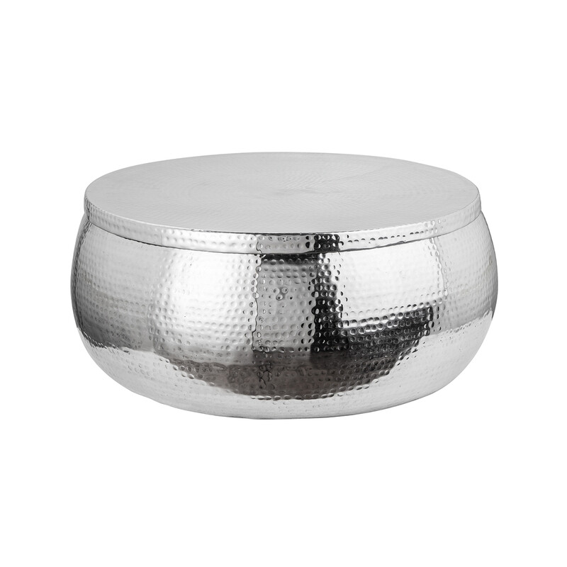 Diivanilaud ORIENT hõbe, 70x70xH30 cm