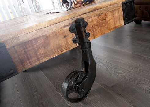 Diivanilaud RAILWAY mango, 160x80xH40 cm