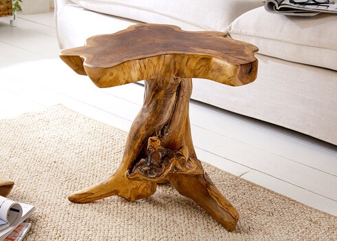 Diivanilaud ROOT tiigipuu, 50x50xH40 cm