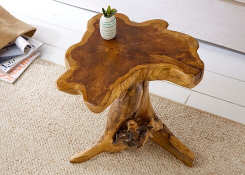 Diivanilaud ROOT tiigipuu, 50x50xH40 cm