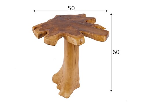 Diivanilaud ROOT tiigipuu, 50x50xH60 cm