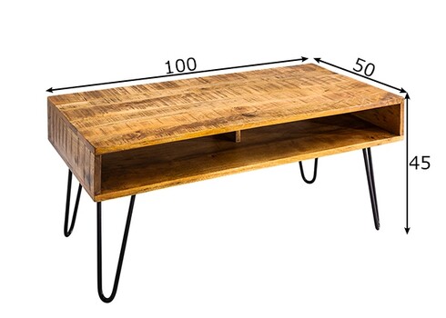 Diivanilaud SCORPION mango, 100x50xH45 cm