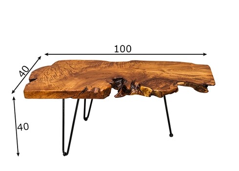 Diivanilaud WILD akaatsia, 100x40xH40 cm