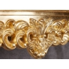 Konsoollaud VENICE kuldne, 110x35xH75 cm