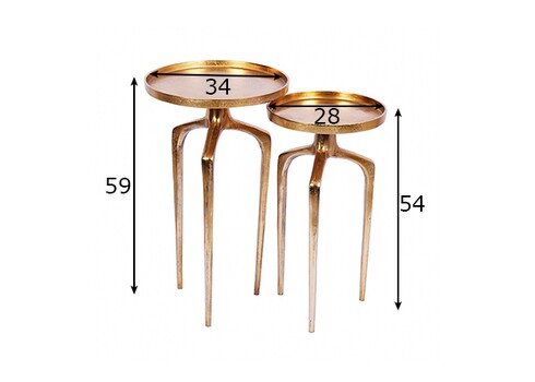 Abilaudade komplekt ABSTRACT kuldne