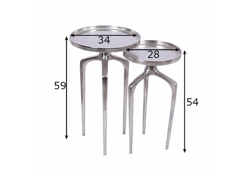 Abilaudade komplekt ABSTRACT hõbe