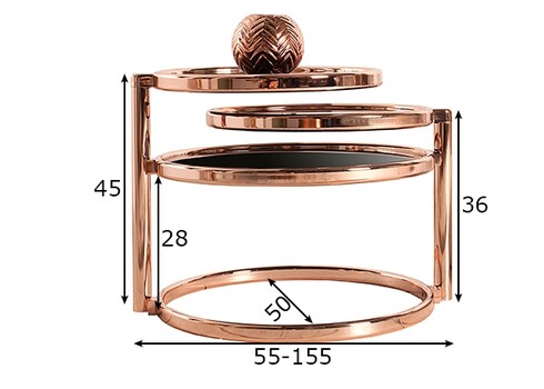 Abilaud ART DECO vask, 55-155x50xH43 cm