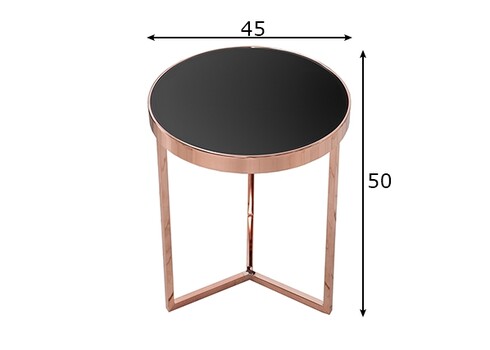 Abilaud  ART DECO must /  vask, 45x45xH50 cm