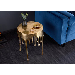 Abilaud LIQUID LINE kuldne, 37x37xH51 cm