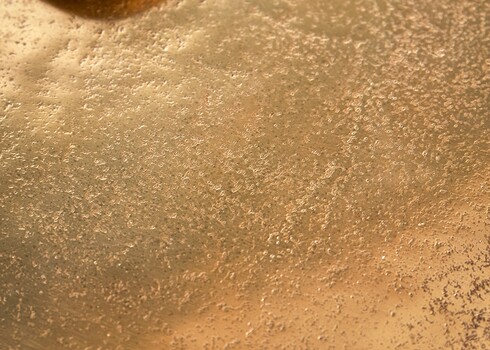 Abilaud LIQUID LINE kuldne, 37x37xH51 cm