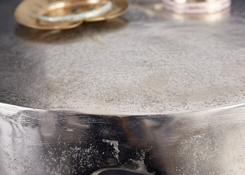 Abilaud LIQUID LINE hõbe, 37x37xH51 cm