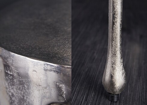 Abilaud LIQUID LINE hõbe, 37x37xH51 cm