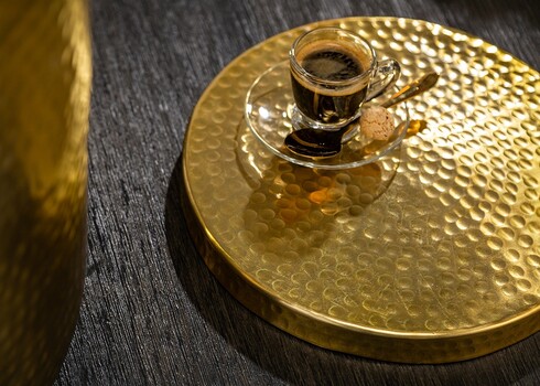 Abilaud ORIENT kuldne, 35x35xH48 cm