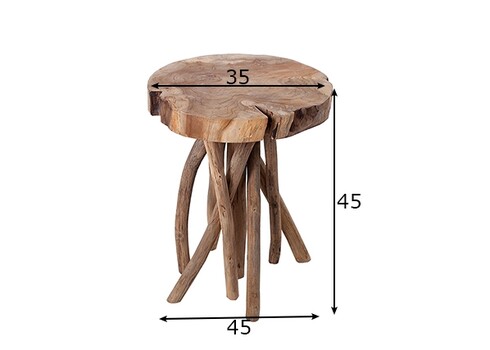 Abilaud ROOT tiigipuu, 30x30xH45 cm